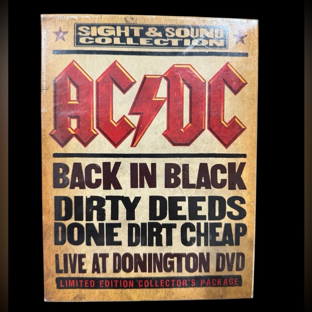 AC/DC Sight & Sound Collection Box Set CD DVD Sealed 3 Disc Set Music Rock NWT